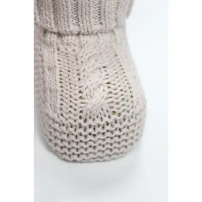 Bistyle Unisex Patik Triko Seperatörlü Bej - 6