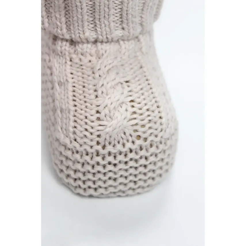 Bistyle Unisex Patik Triko Seperatörlü Bej - 6