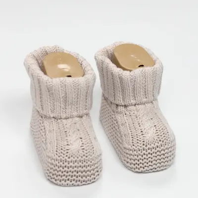 Bistyle Unisex Patik Triko Seperatörlü Bej - 3