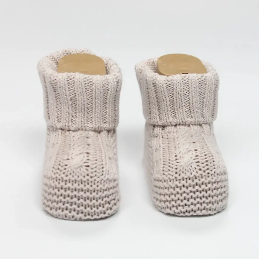 Bistyle Unisex Patik Triko Seperatörlü Bej - 1