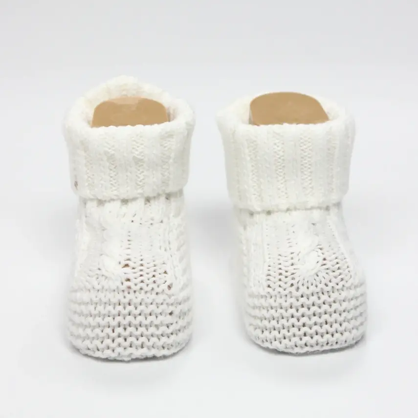 Bistyle Unisex Patik Triko Seperatörlü Ekru - 1