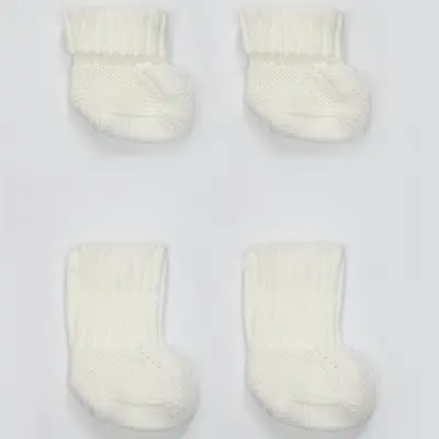 Bistyle Unisex Patik Triko Seperatörlü Ekru - 7