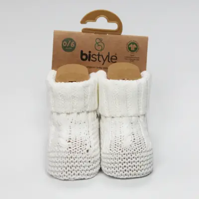Bistyle Unisex Patik Triko Seperatörlü Ekru - 3