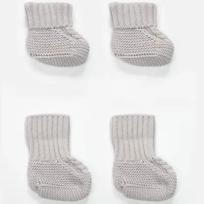 Bistyle Unisex Patik Triko Seperatörlü Gri - 3