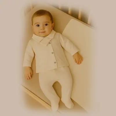 Bistyle Zıbın Takımı Battaniyeli Gentleman Ekru - 2