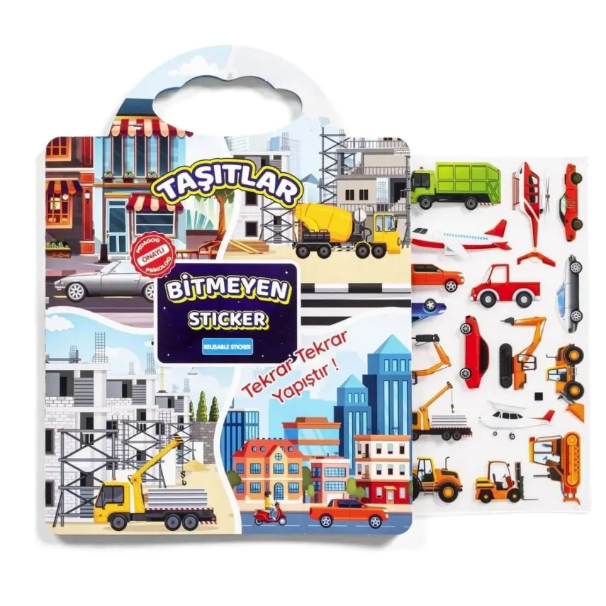 Bitmeyen Sticker Kitabım Taşıtlar - 1