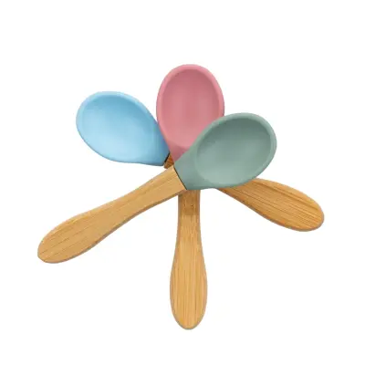 Bm Care Bambu Saplı Silikon Kaşık 9+ ay-mavi - 7