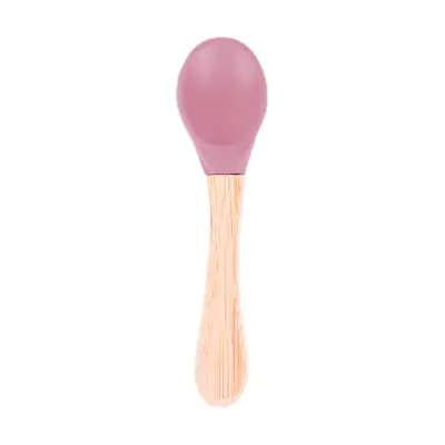 Bm Care Bambu Saplı Silikon Kaşık 9+ ay-pembe 