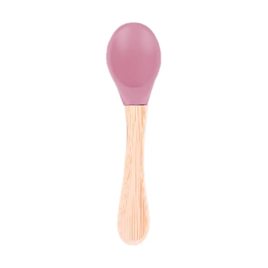 Bm Care Bambu Saplı Silikon Kaşık 9+ ay-pembe - 7