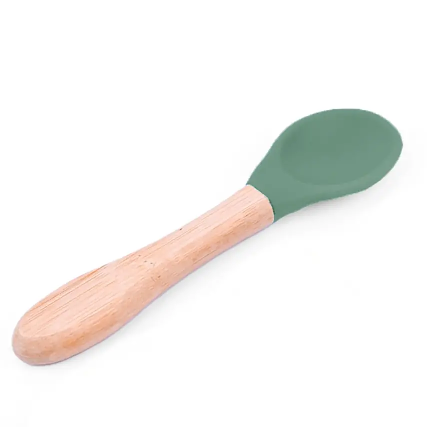 Bm Care Bambu Saplı Silikon Kaşık 9+ ay-yeşil - 4