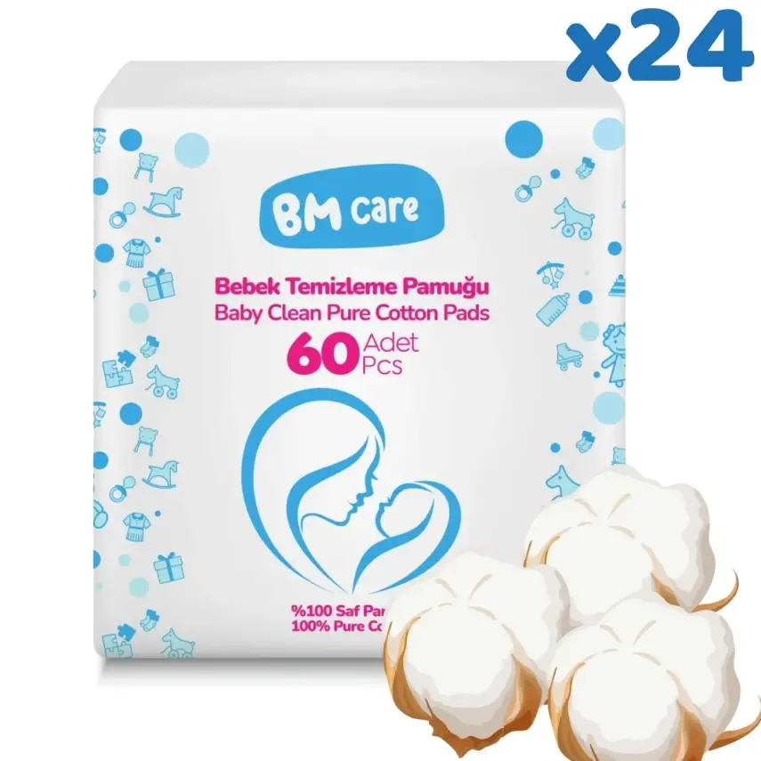 BM Care Bebek Temizleme Pamuğu 1440 Adet 24*60'lı - 5