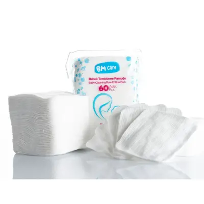 BM Care Bebek Temizleme Pamuğu 720 Adet 12*60'lı - 2