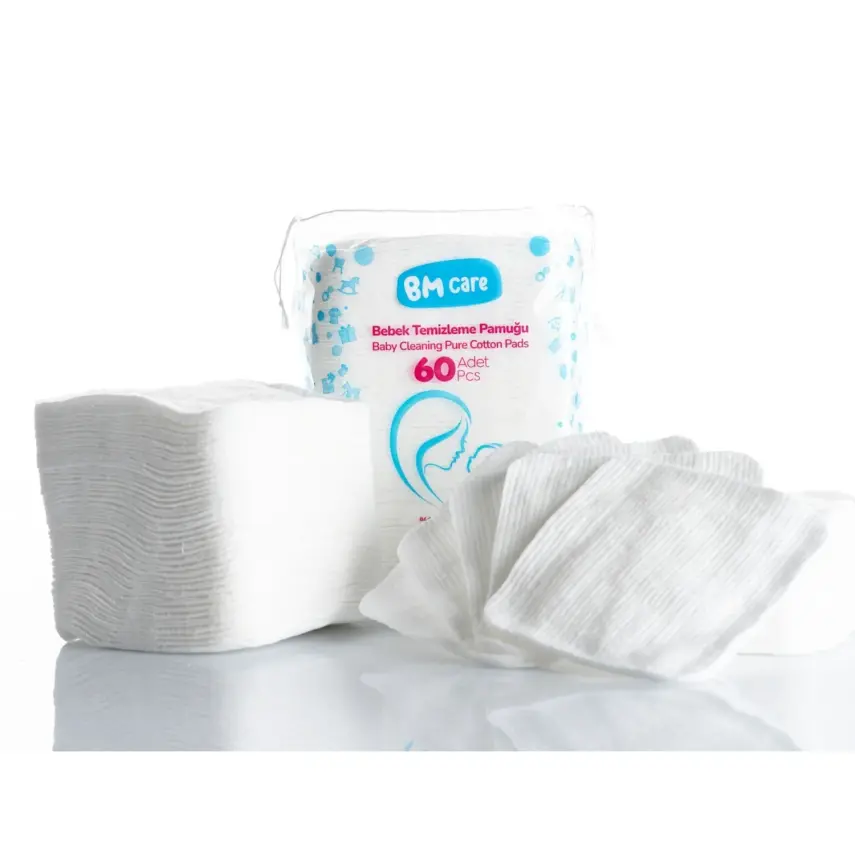 BM Care Bebek Temizleme Pamuğu 720 Adet 12*60'lı - 2