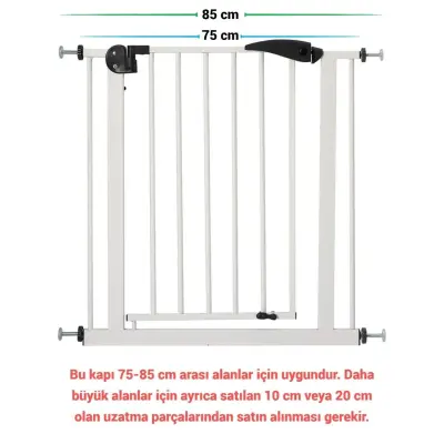 Bm Care Otomatik Kapanır Güvenlik Kapısı 75-85 cm  - 5