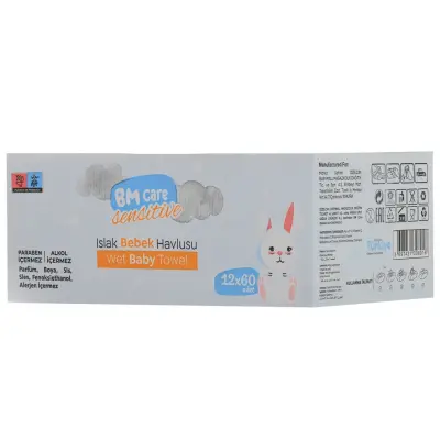BM Care Sensitive Islak Havlu 12x60lı - 1