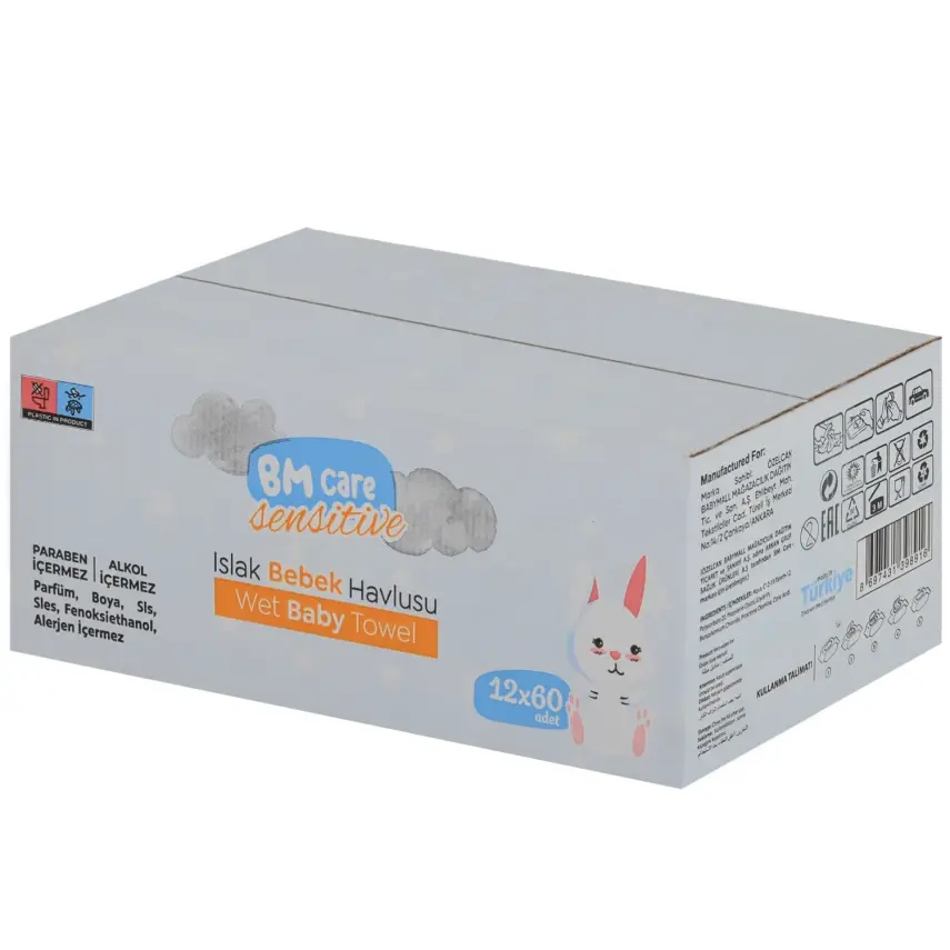 BM Care Sensitive Islak Havlu 12x60lı - 7