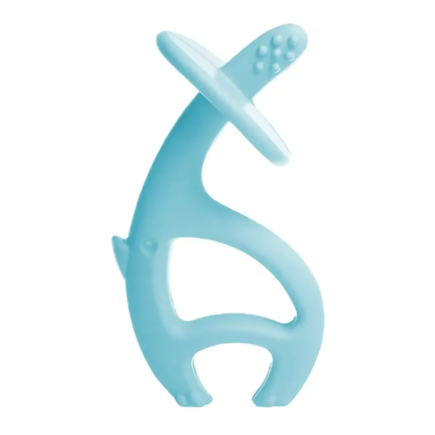 BM Care Silikon Fil Diş Kaşıyıcı Mavi - 1