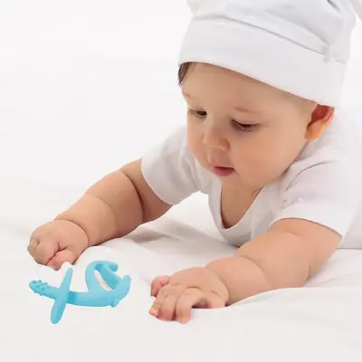 BM Care Silikon Fil Diş Kaşıyıcı Mavi - 4