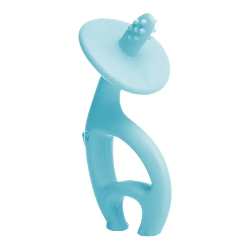 BM Care Silikon Fil Diş Kaşıyıcı Mavi - 3