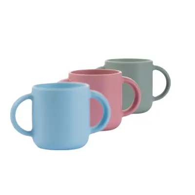 Bm Care Silikon Kulplu Mini Bardak 4+ ay-yeşil - 4