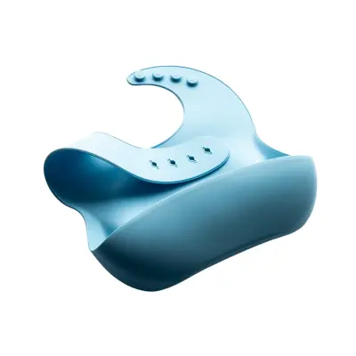 BM Care Silikon Mama Önlüğü Mavi büyük boy - 11