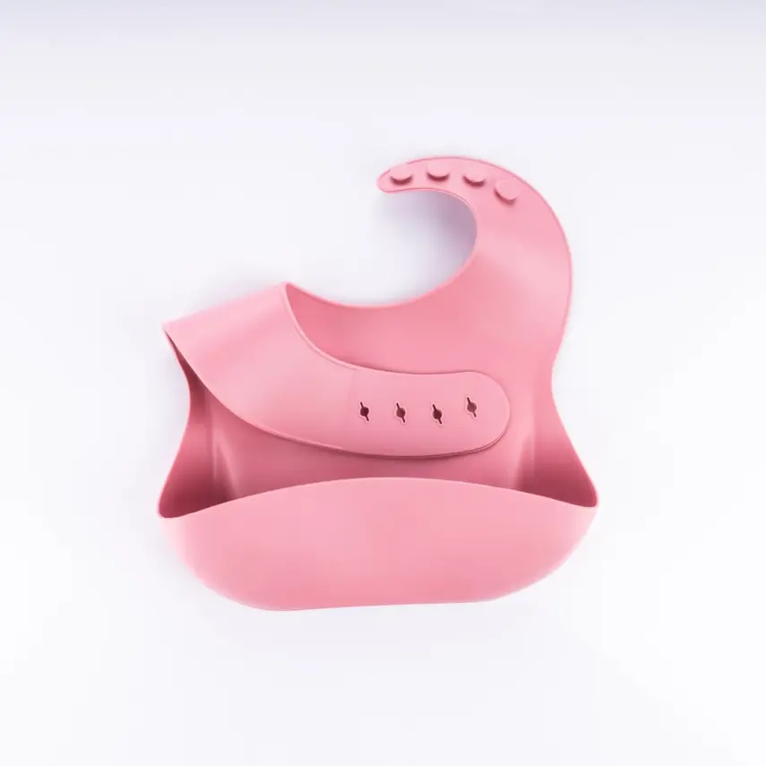 BM Care Silikon  Mama Önlüğü Pembe büyük boy - 12