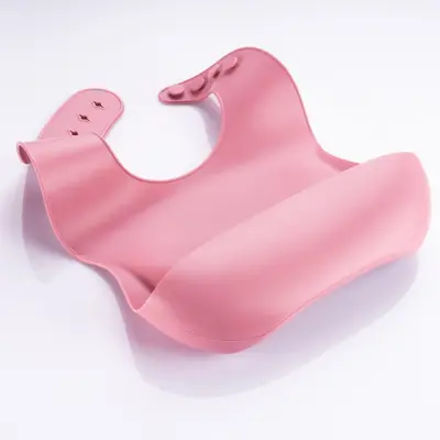 BM Care Silikon  Mama Önlüğü Pembe büyük boy - 20