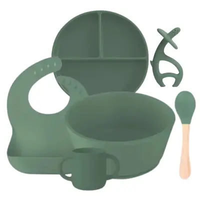 BM Care  Silikon Mega Beslenme Seti  6 lı Yeşil - 2