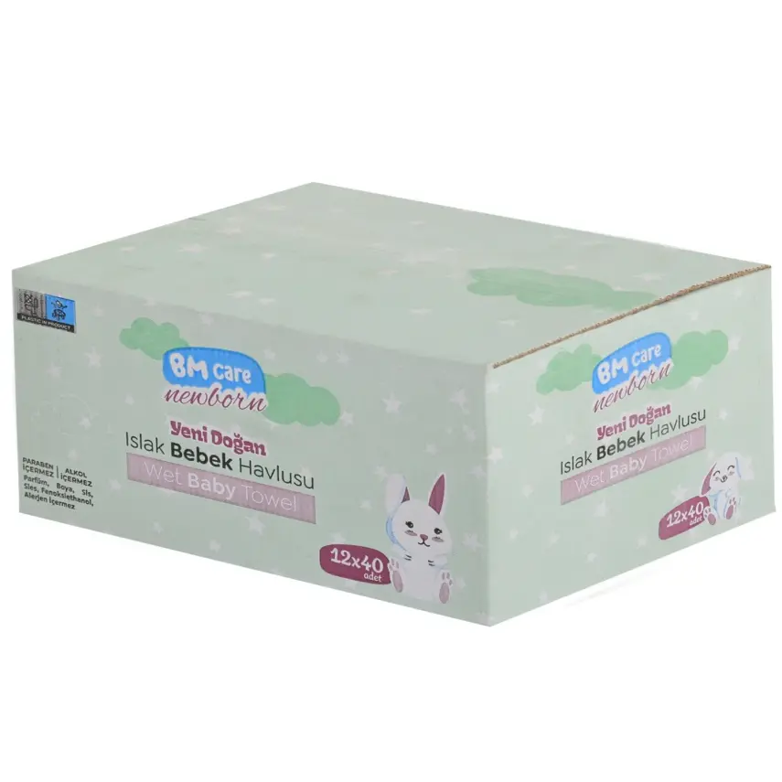 BM Care Yenidoğan Islak Havlu 12x40lı - 2