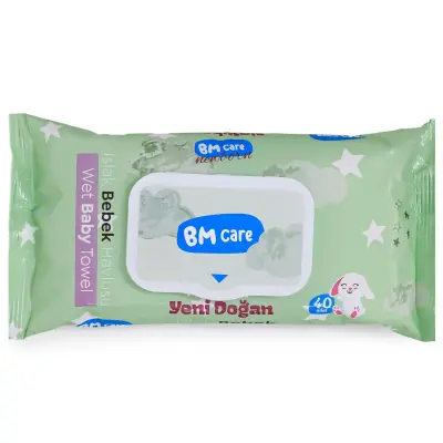 BM Care Yenidoğan Islak Havlu 12x40lı - 6