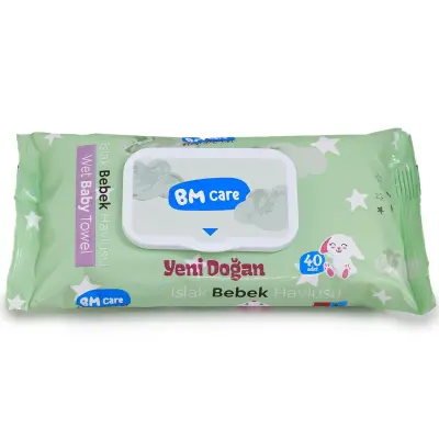BM Care Yenidoğan Islak Havlu 12x40lı - 12