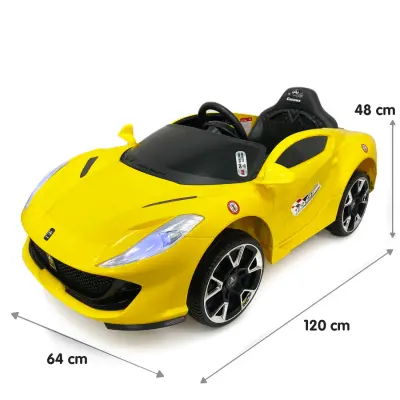 Bm Toys Carisma Gt Kumandalı Akülü Araba 4*2 12 Volt Sarı - 8