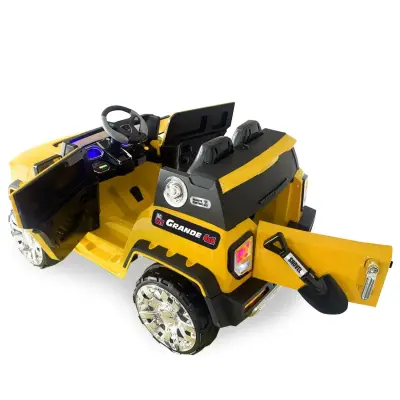 BM Toys Grande Akülü Araba Kumandalı 4*4 12 Volt Sarı - 2