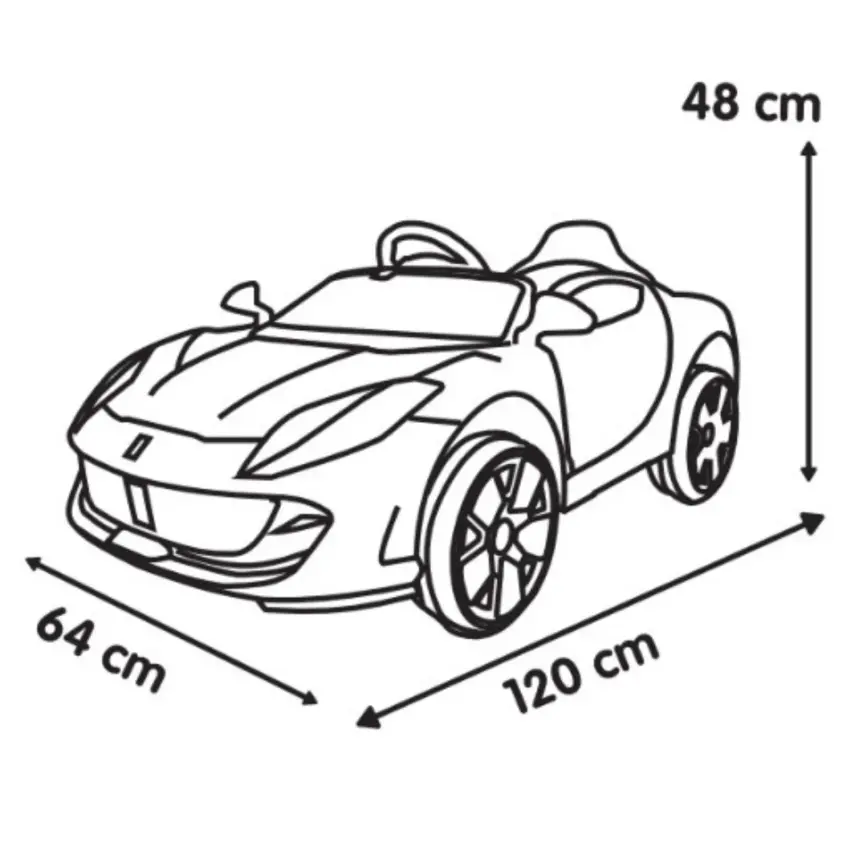 BM Toys Primero Akülü Araba Kumandalı 4*2 12 Volt Beyaz - 8
