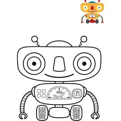 Boyama Kitabım Robotlar - 3