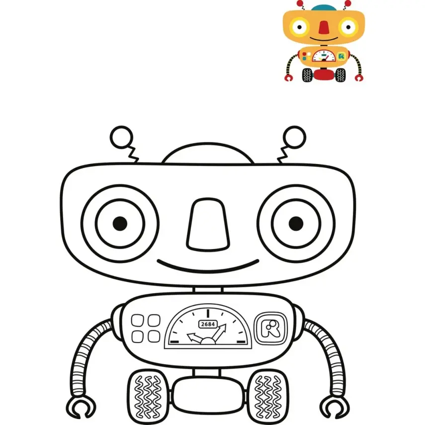 Boyama Kitabım Robotlar - 3