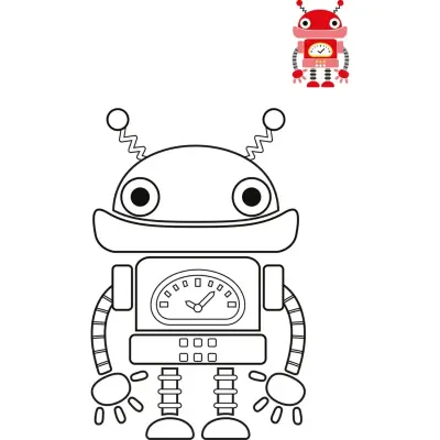 Boyama Kitabım Robotlar - 2