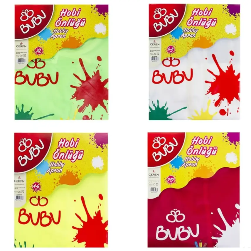 Bu-Bu Önlük 6-8 Yaş  Su Geçirmez - 2