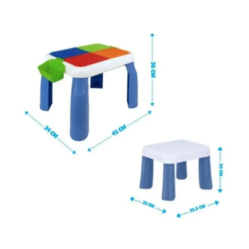 Büyük Sandalyeli Bi-Bloks Masası - Bloksuz - 6