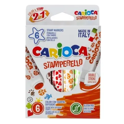 Carioca Stamperello Keçeli Boya Kalemi 6'lı - 5