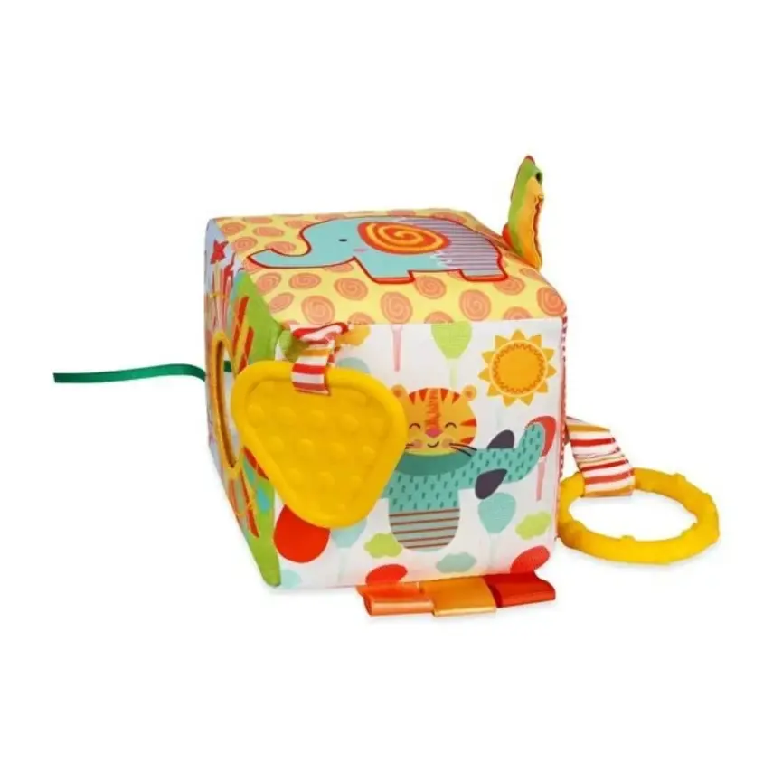 Carnival Baby&Kids Orman Arkadaşları Duyusal Yumuşak Askılı Aktivite Küpü  - 4