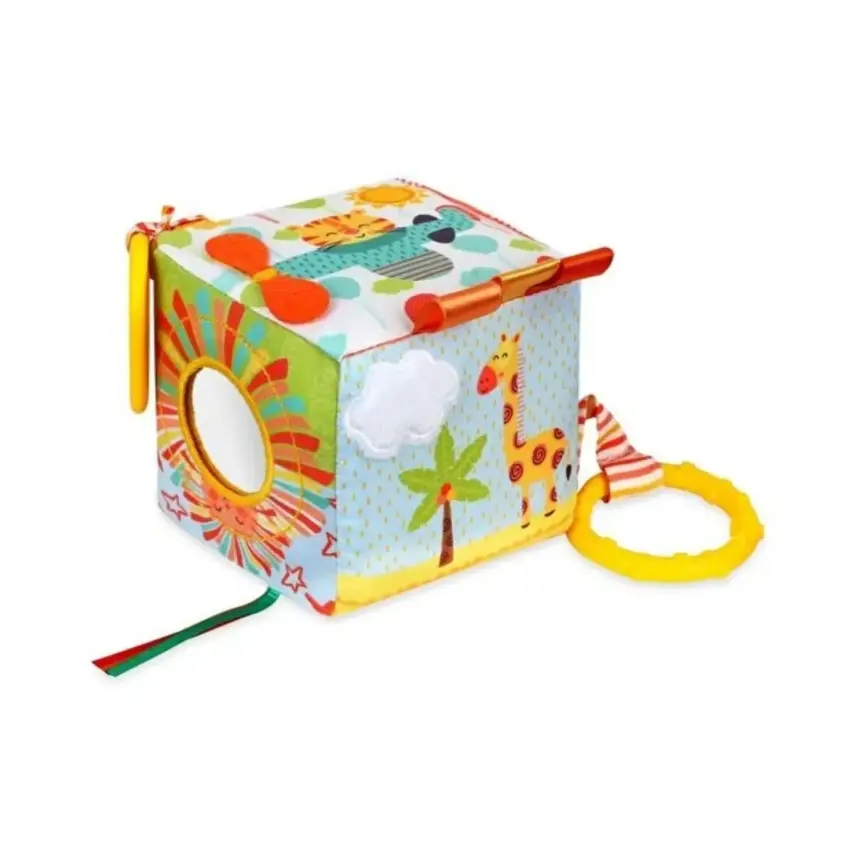 Carnival Baby&Kids Orman Arkadaşları Duyusal Yumuşak Askılı Aktivite Küpü  - 3