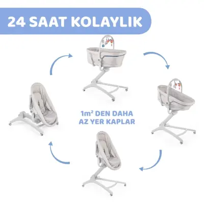 Chicco Baby Hug 4 in 1 Ana Kucağı Glacial - 3