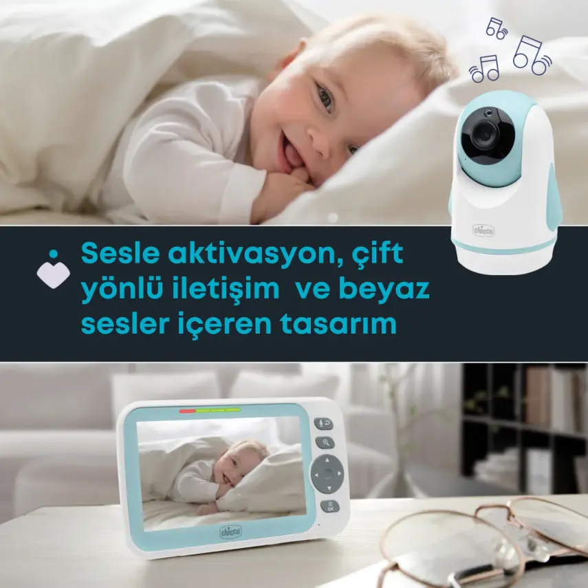 Chicco Baby Monitor Evolution Gece Görüşlü Çift Yönlü Bebek Kamerası 5 İnç - 7