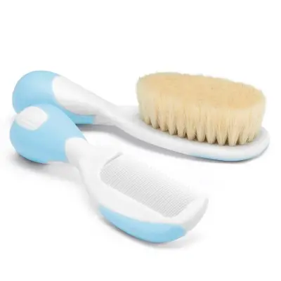 Chicco Bebek Yumuşak Fırça Tarak Seti Mavi 