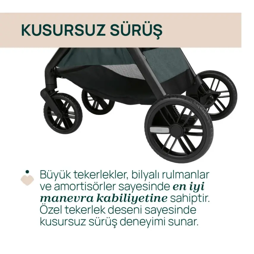 Chicco Bellagio Çift Yönlü Tek Elle Katlanır Kompakt Kabin Bebek Arabası  Fir Tree - 4