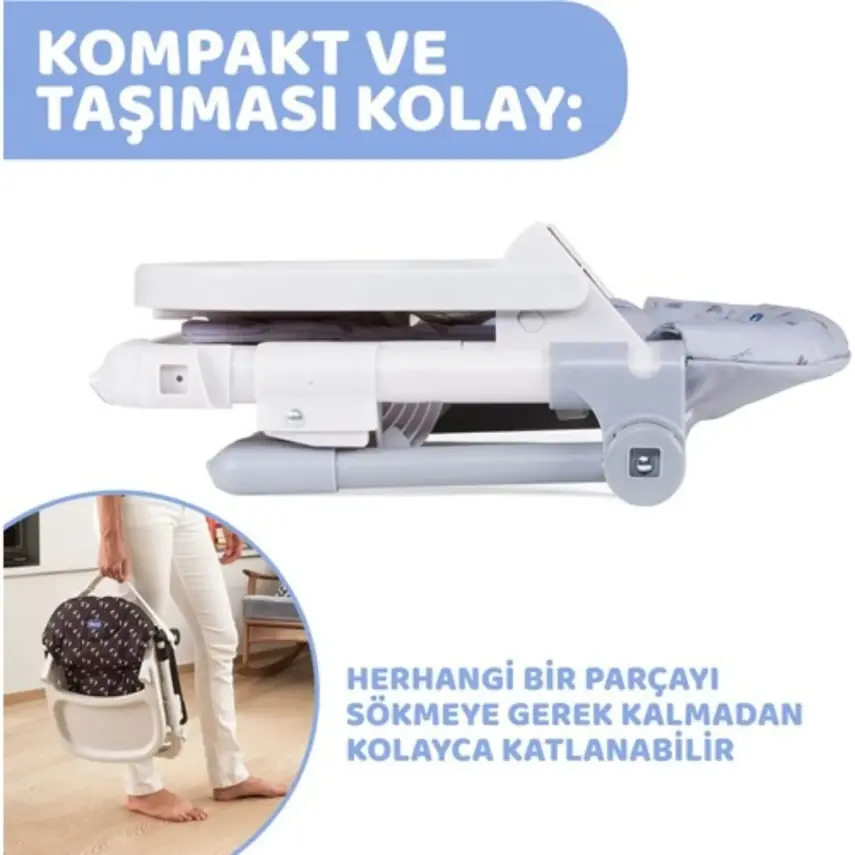 Chicco Chairy Portatif Mama Sandalyesi Bunny - 6