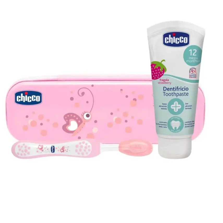 Chicco Diş Fırça Seti Pembe - 1