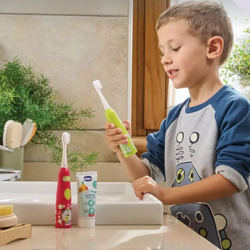 Chicco Elektrikli Diş Fırçası Panda Kırmızı 3-6 Yaş - 2