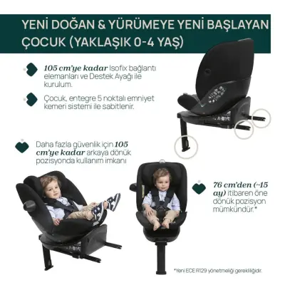 Chicco Everone I-Size İsofixli Oto Koltuğu 0-36 Kg Silver Ink - 4